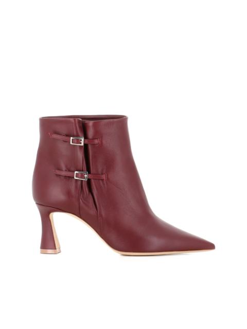 MALONE SOULIERS 70mm Norma buckle leather ankle boots