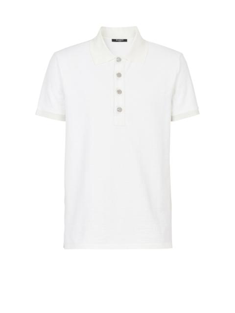 Balmain Cotton piqué polo