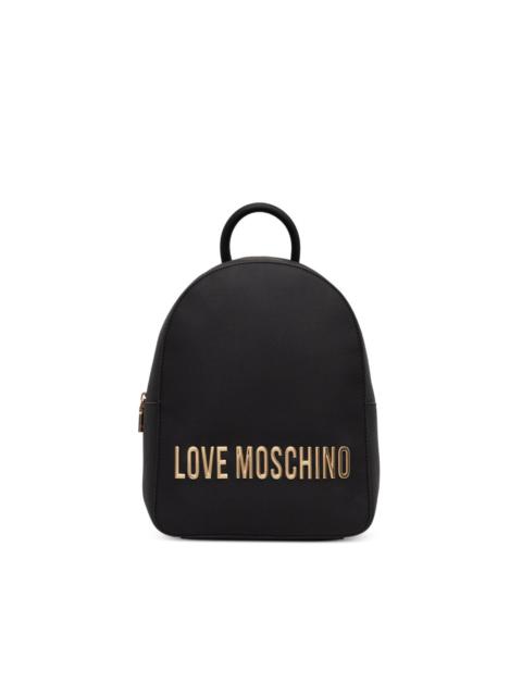 Moschino logo-plaque backpack