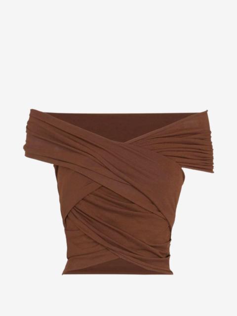cortana Canela wrap-style top