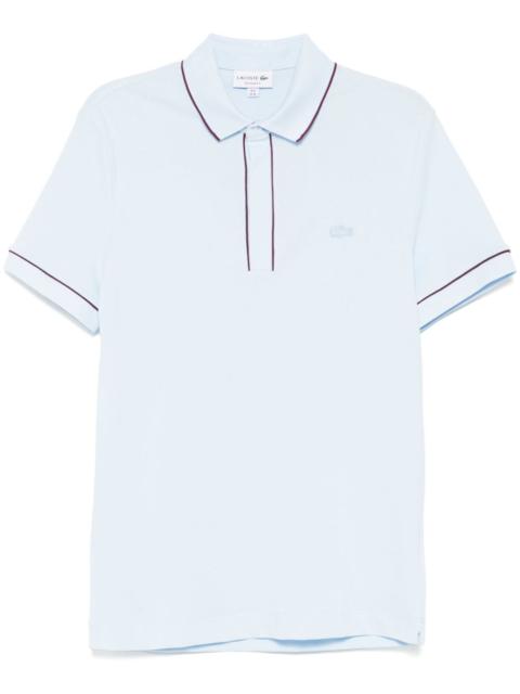 LACOSTE stretch piqué polo shirt