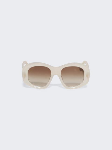 Loewe Beveled Pentagon Sunglasses Ivory