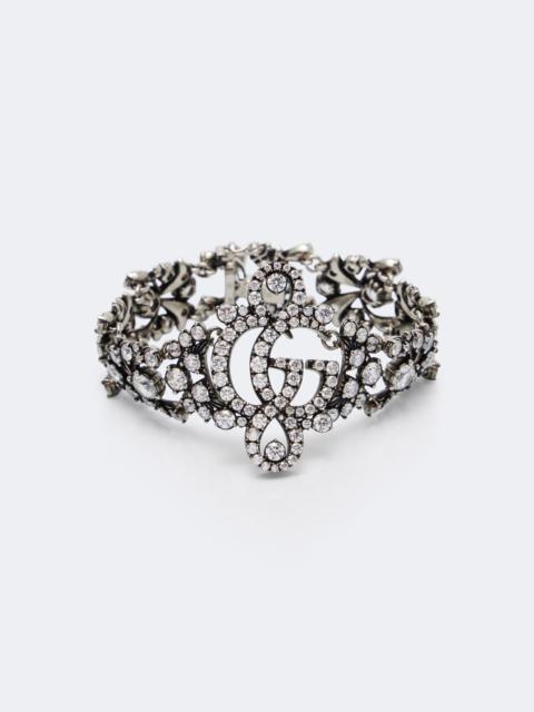 GUCCI GG Marmont embellished cuff bracelet