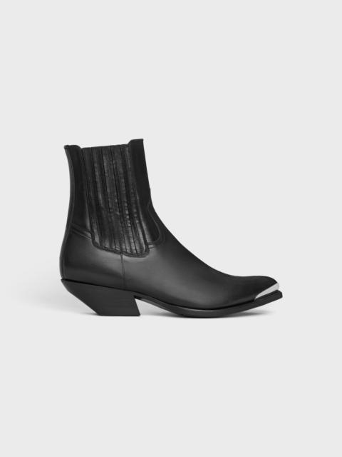 CELINE CRUISER BOOTS CHELSEA BOOT WITH METAL TOE in CALFSKIN