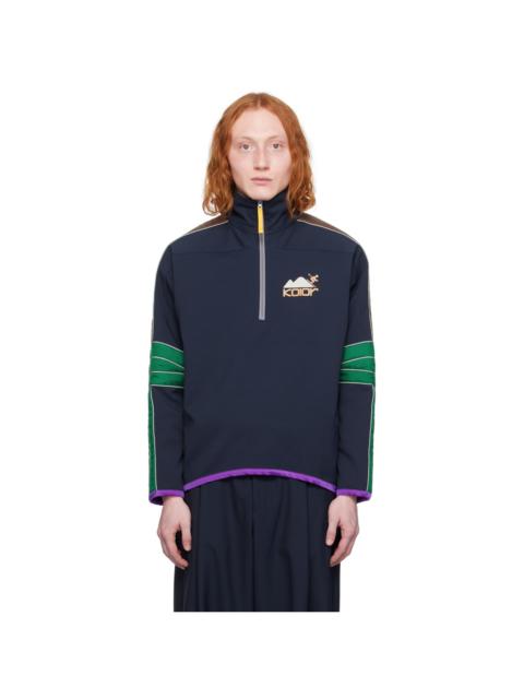 Kolor Navy Half-Zip Jacket