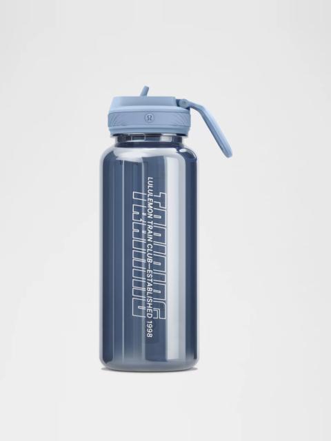 lululemon Back to Life Clear Bottle 32oz Straw Lid *Train Est 1998