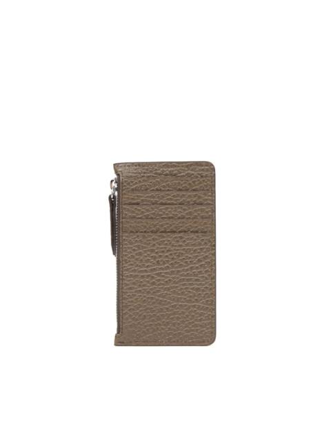 four-stitch leather card holder