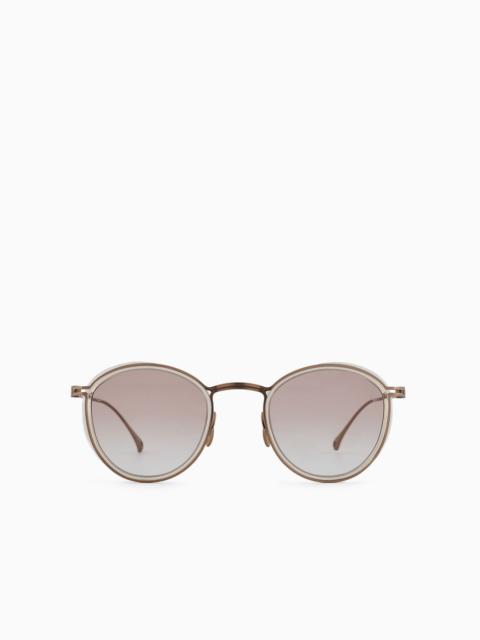 GIORGIO ARMANI Men’s Panto sunglasses