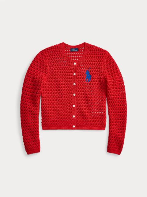 Polo Ralph Lauren Big Pony Crocheted Cotton Cardigan