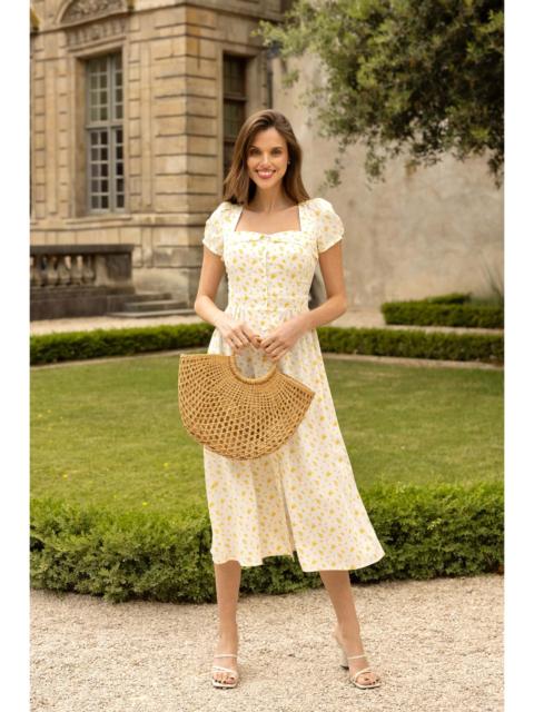 Gaâla Estelle Midi Cap Sleeve Dress