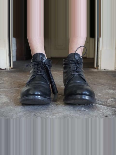 Layer-0 Layer-0 SS17 Black H7 GY Horsehide Ankle Boots