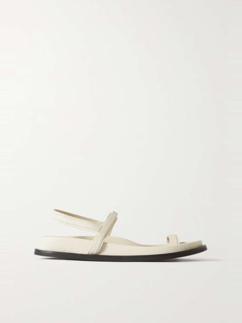 ST. AGNI + NET SUSTAIN Keko leather sandals
