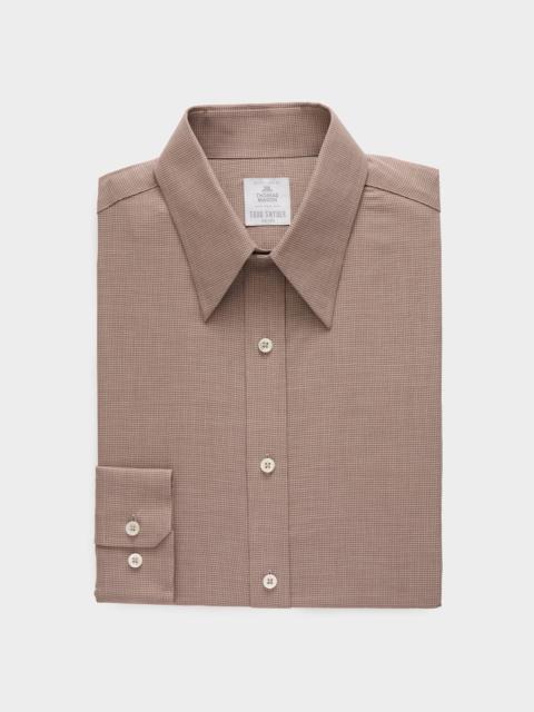TODD SNYDER Lightweight Flannel Long Point Collar Dress Shirt