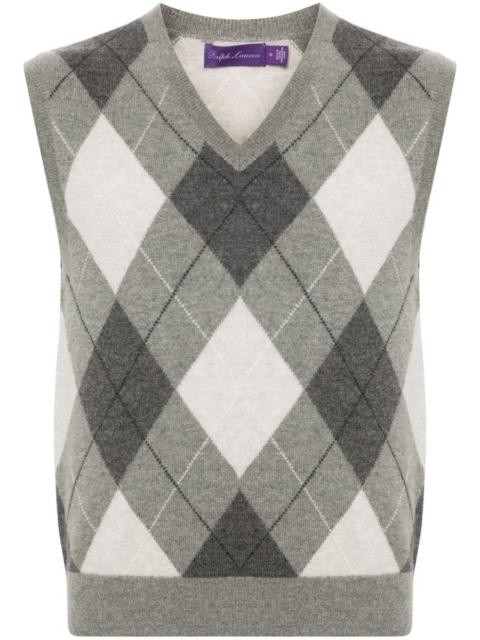 Ralph Lauren argyle-knit V-neck vest