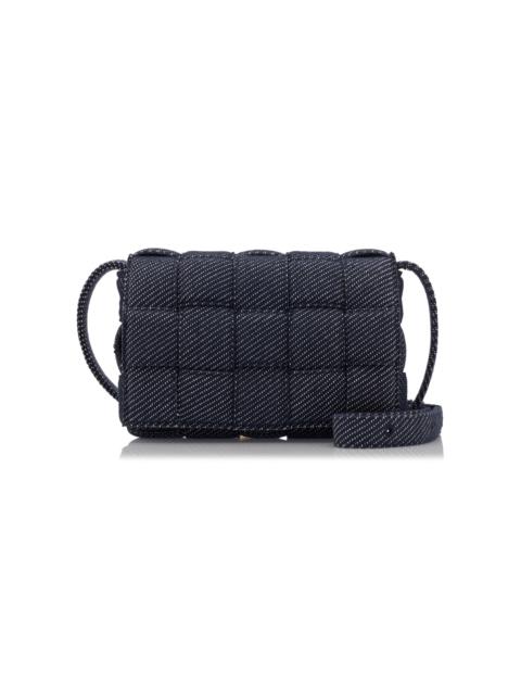 The Padded Cassette Denim Bag blue