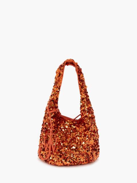 JW Anderson MINI SEQUIN SHOPPER TOP HANDLE BAG
