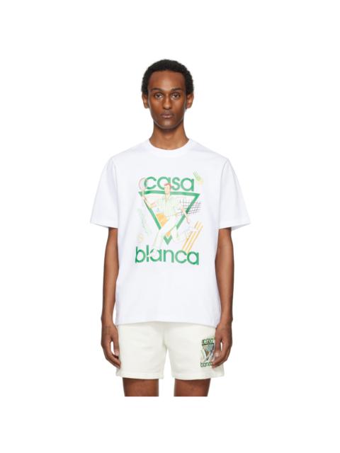 CASABLANCA SSENSE Exclusive White 'Le Jeu' T-Shirt