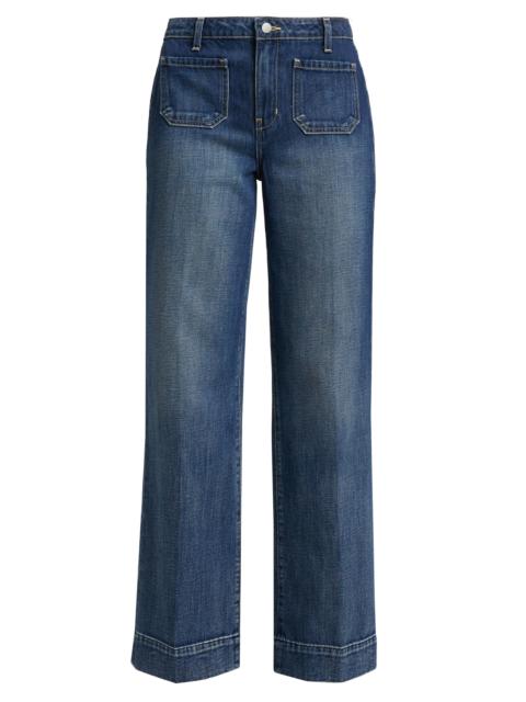 L'AGENCE Women's Nolan High-Rise Patch Pocket Wide-Leg Jeans - Dayton