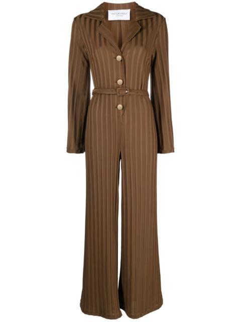 VIKTOR & ROLF ribbed-knit cotton jumpsuit