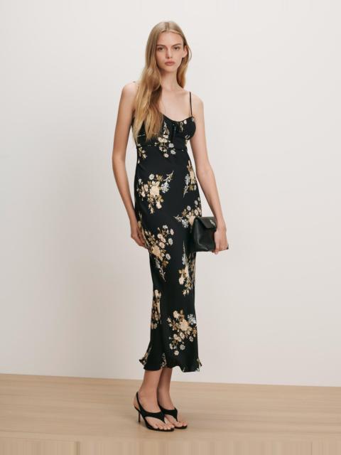 VERONICA BEARD KIEREN FLORAL SLIP DRESS