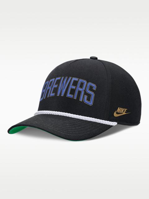 Nike Milwaukee Brewers Rise Men's Nike MLB Adjustable Hat