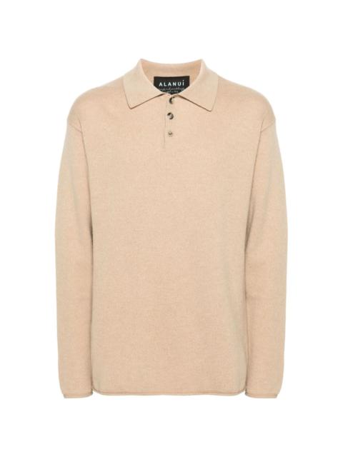 Finest ribbed polo top