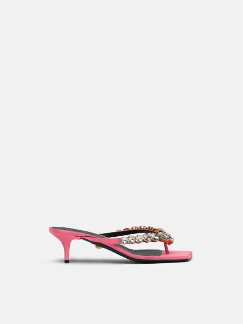 VERSACE Crystal Sandals