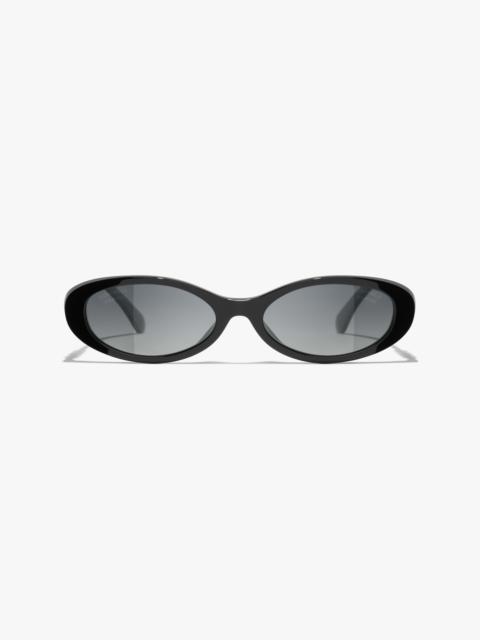 CHANEL Oval Sunglasses