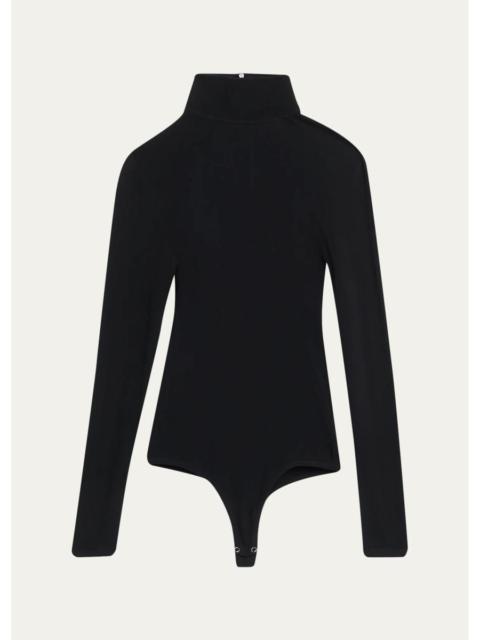 MICHAEL KORS COLLECTION Turtleneck Stretch Viscose Bodysuit