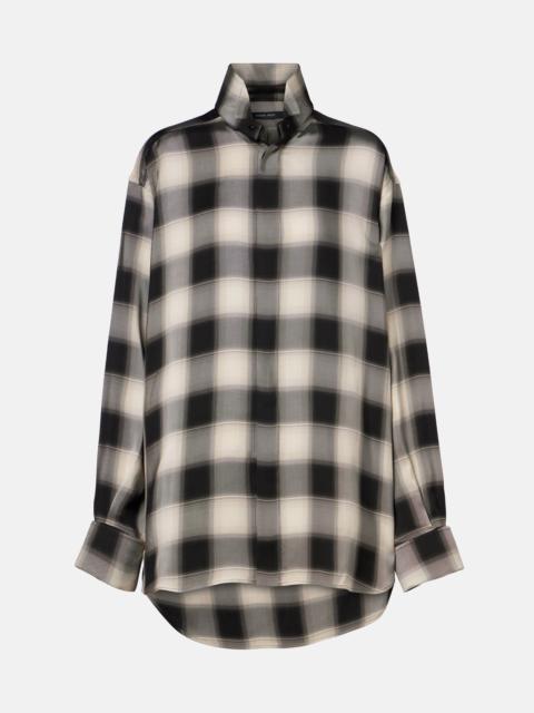 PHOEBE PHILO Checked oversized shirt