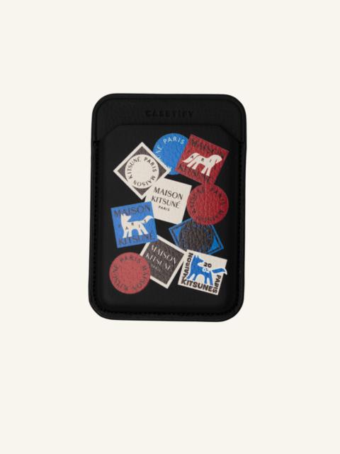 Maison Kitsuné MAISON KITSUNE X CASETIFY ART GALLERY FOX STICKER MAGSAFE WALLET