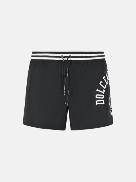 BLACK POLYESTER SWIMSUIT