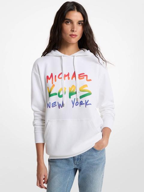 MICHAEL KORS PRIDE Logo Cotton Blend Hoodie