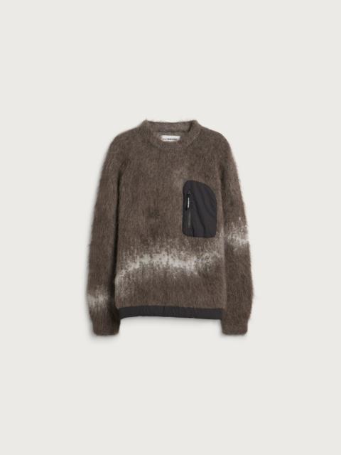 and Wander and Wander Jacquard Shaggy Knit Crew Sweatshirt