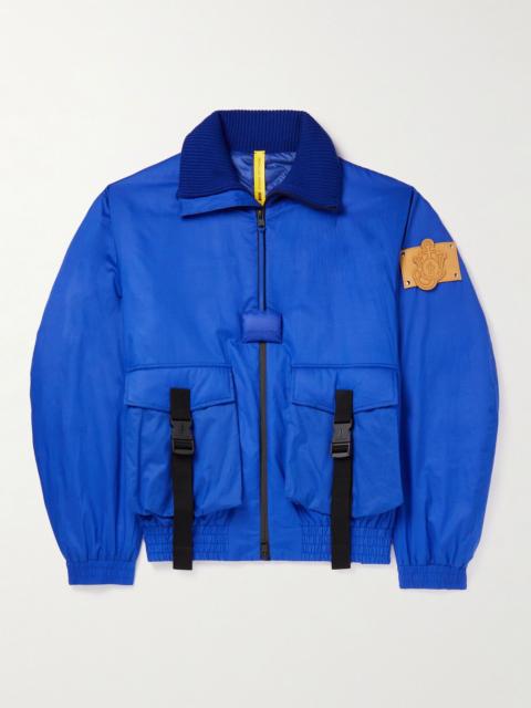 Moncler 1 Moncler JW Anderson Skiddaw Logo-Appliquéd Padded Shell Down Jacket Blue