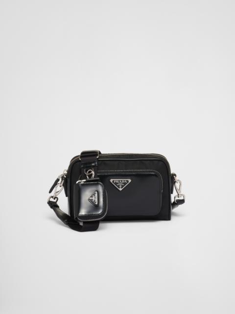 Prada Re-Nylon and brushed leather shoulder bag