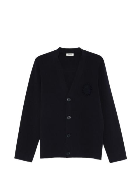 Sandro flower crochet buttoned cardigan