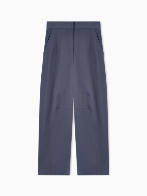 GIORGIO ARMANI TECHNICAL-CADY TROUSERS