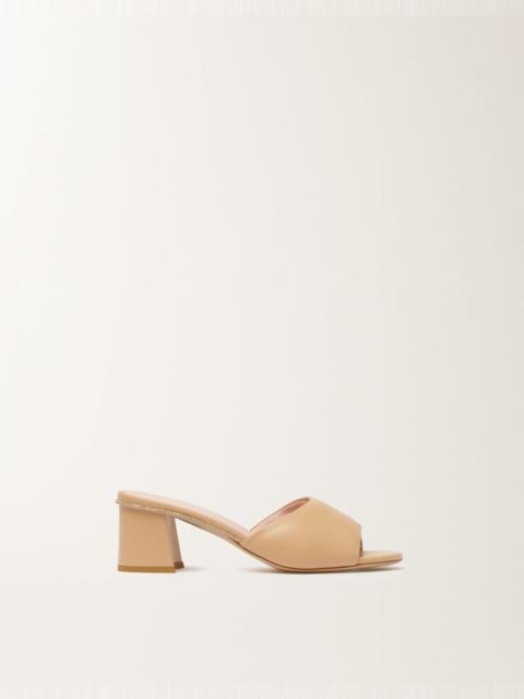FABIANA FILIPPI Nappa leather mules in maple