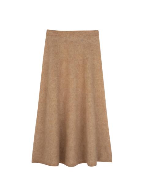 Longchamp Midi skirt Biscuit - Knit