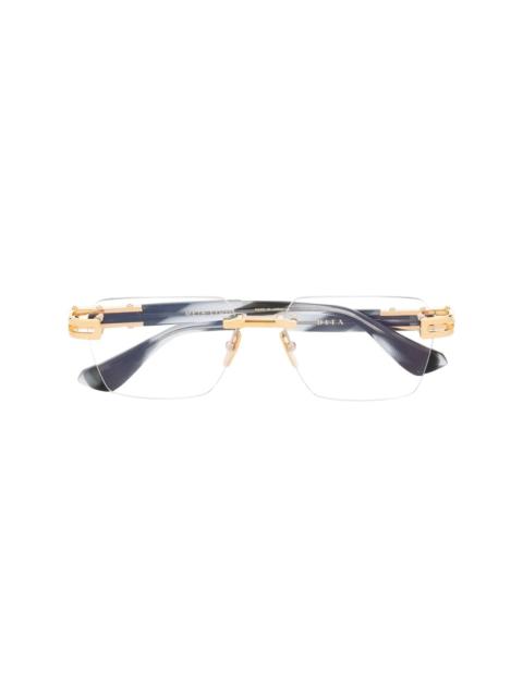 DITA rimless square glasses