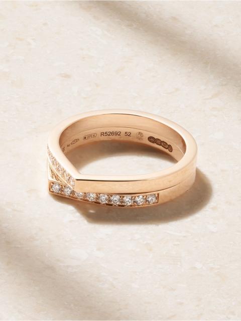 REPOSSI Antifer Heart 18-karat rose gold diamond ring Rose gold