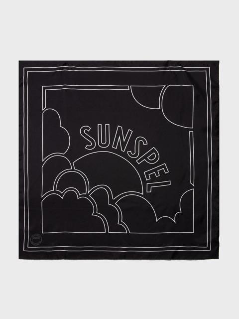 Sunspel Linear Archive Print Silk Scarf