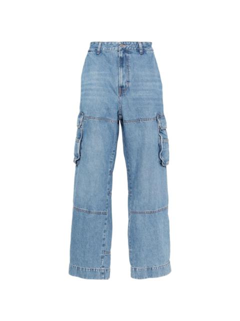 D-Fish-Cargo straight-leg jeans
