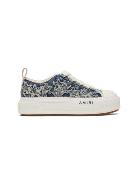 AMIRI Blue Denim Court Low Sneakers