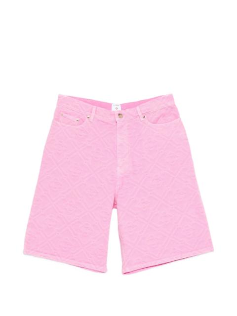 Casablanca Logo-pattern Denim Shorts