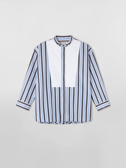 Marni TUXEDO STRIPED COTTON POPLIN SHIRT