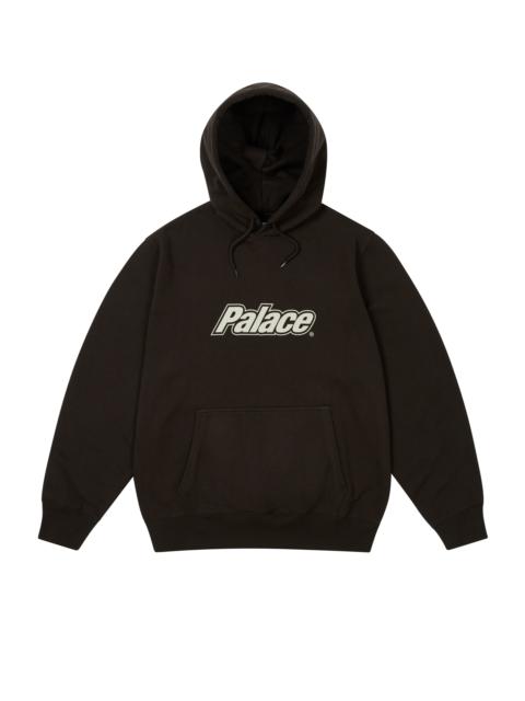 BORDER LOGO HOOD BLACK