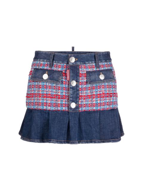 DSQUARED2 low-rise denim miniskirt