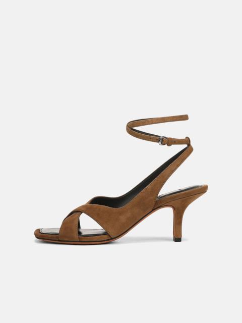 Vince Lola Suede Heeled Wrap Sandal